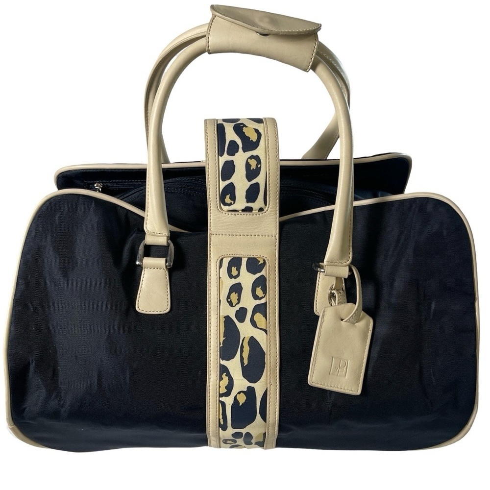 Diane Von Furstenberg Animal Print w/ Lock Rolling Carrier Luggage
